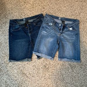 2 pairs Mossimo Denim Shorts